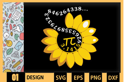 Pi Day Pi Numbers Sunflower Teacher