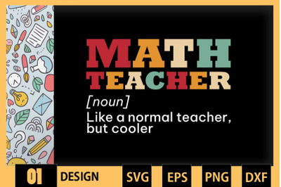 Funny Math Teacher Defination