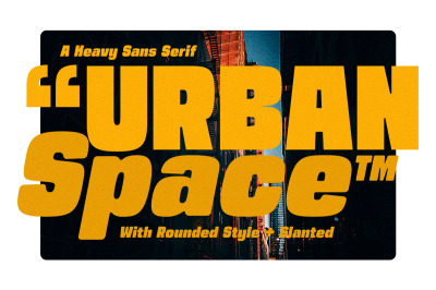 Urban Space -Heavy Sans Serif