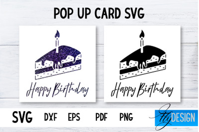 Birthday Pop Up Card SVG | 3d Card SVG | Birthday Card