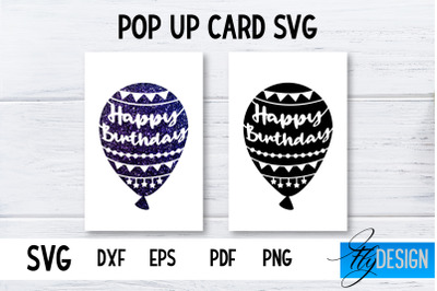 Birthday Pop Up Card SVG | 3d Card SVG | Birthday Card