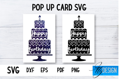 Birthday Pop Up Card SVG | 3d Card SVG | Birthday Card