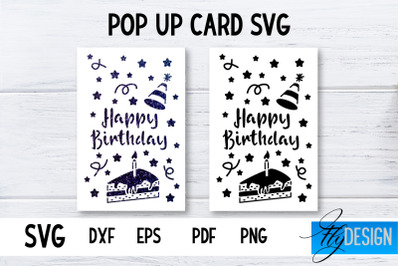 Birthday Pop Up Card SVG | 3d Card SVG | Birthday Card