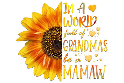 Full Of Grandmas Be A Mamaw Sublimation