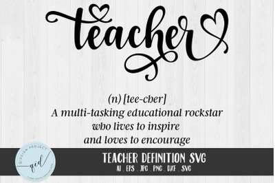 Teacher Definition SVG, Teacher Dictionary