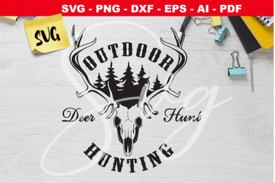 Deer hunt svg deer skull svg