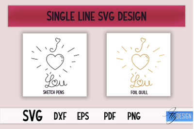 Single Line SVG | Foil Quill Sayings | Engraving Tools