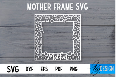 Mother Frame SVG | I love Mom Frame SVG | Mother Photo Frame SVG