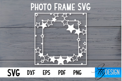 Photo Frame SVG | Lace Photo Frame SVG | Paper Cut SVG