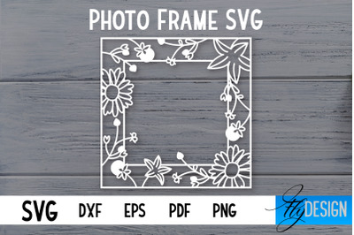 Photo Frame SVG | Lace Photo Frame SVG | Paper Cut SVG