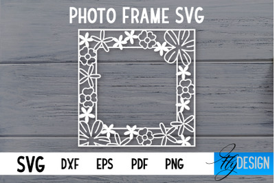 Photo Frame SVG | Lace Photo Frame SVG | Paper Cut SVG