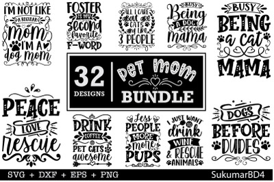 Pet Mom SVG Bundle 32 Design