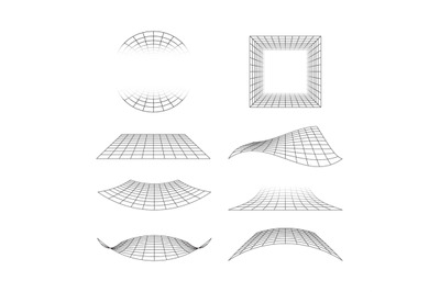 Perspective grid. 3d line surface of floor tiles horizon geometrical s