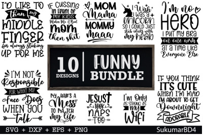 Funny SVG Bundle 10 Design