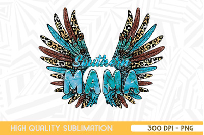 Western Southern Mama Angel Wings PNG