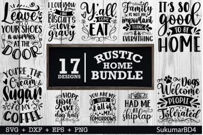 Rustic Home SVG Bundle 17 Design