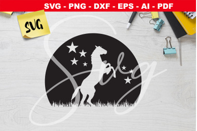 standing horse svg