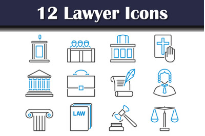 Lawyer Icon Set