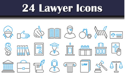 Lawyer Icon Set