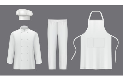 Chef uniforms. Professional suit clothes for cooks jackets and pants d