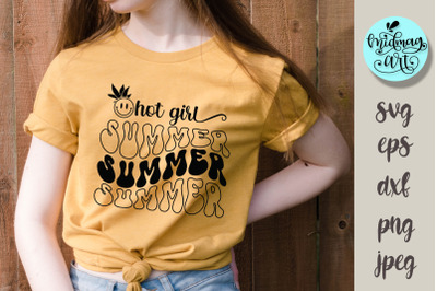 Hot girl summer svg, summer cut file