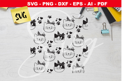 Kitty Pattern SVG cat svg