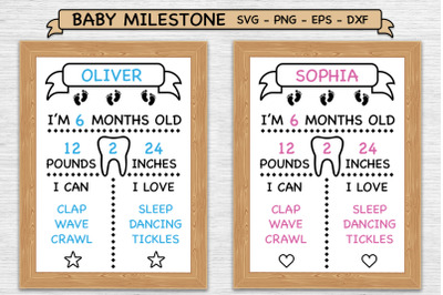 Baby Milestone SVG, Baby Milestone Board, Newborn Milestones