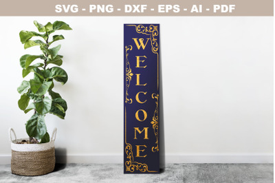 Vintage welcome sign SVG