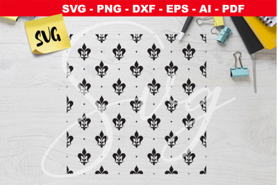 Fleur De Lys pattern SVG