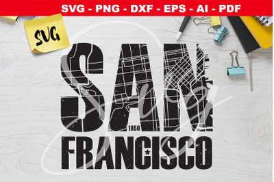 SANFRANCISCO map svg