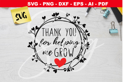 Thank you for helping me grow SVG