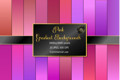 Pink Gradient digital paper pack, digital background, scrapbook paper,