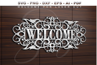 Welcome for laser cut SVG