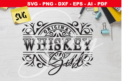 Whiskey Girl SVG