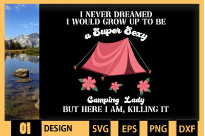 Super Hot Camping Lady Women Camper