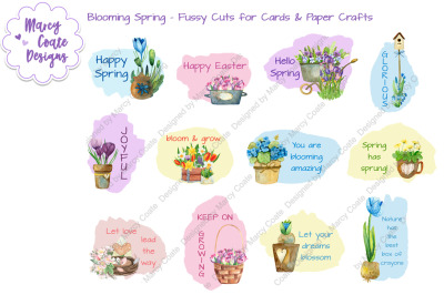 Blooming Spring Fussy Cuts for Cards &amp; Paper Crafts