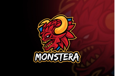 Monstera Esport Logo Template