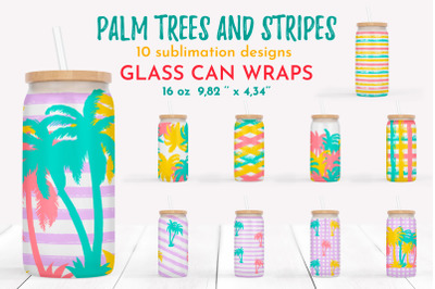 Glass can wrap.Glass can sublimation. Summer sublimation PNG