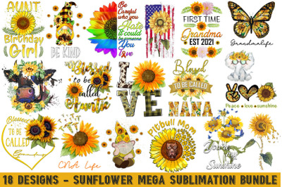 Best Quotes Sunflower Bundle Sublimation