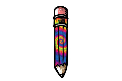 Vibrant Rainbow Tie Dye Pencil Sublimation