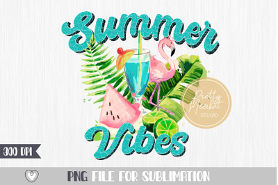 Summer vibes png, Summer sublimation, Beach png, T-shirt design
