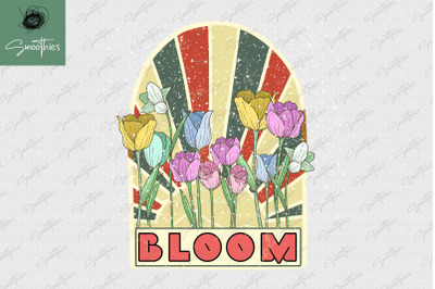 Retro Sublimation Bloom Wildflowers