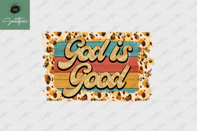 God Is Good Retro Vintage Png