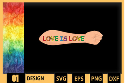 Pride Rainbow LGBT Equality love is love