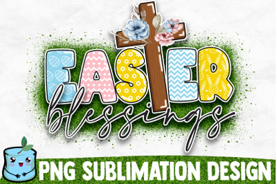 Easter Blessings Sublimation Design