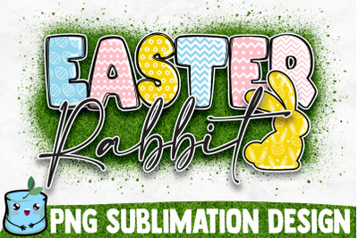 Easter Rabbit Sublimation Design