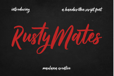 Rusty Mates Brush Script Font