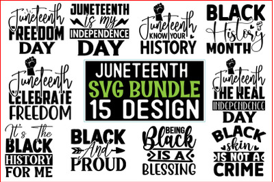 Juneteenth  SVG Design Bundle 15 Design