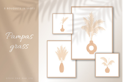 Pampas grass in Vases collection