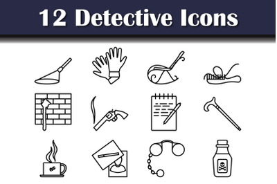 Detective Icon Set